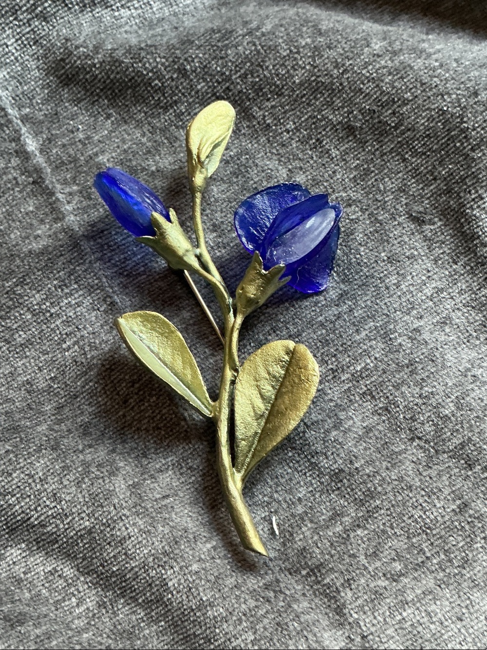 Michael Michaud False Indigo Brooch